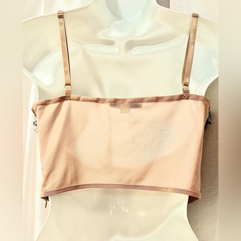 Feminine Haute Monde Bustier in Nude & Black - Picture 3 of 6